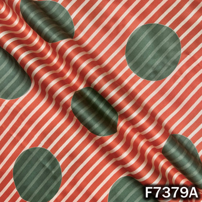 Stripes Modal Satin Fabric - F7379