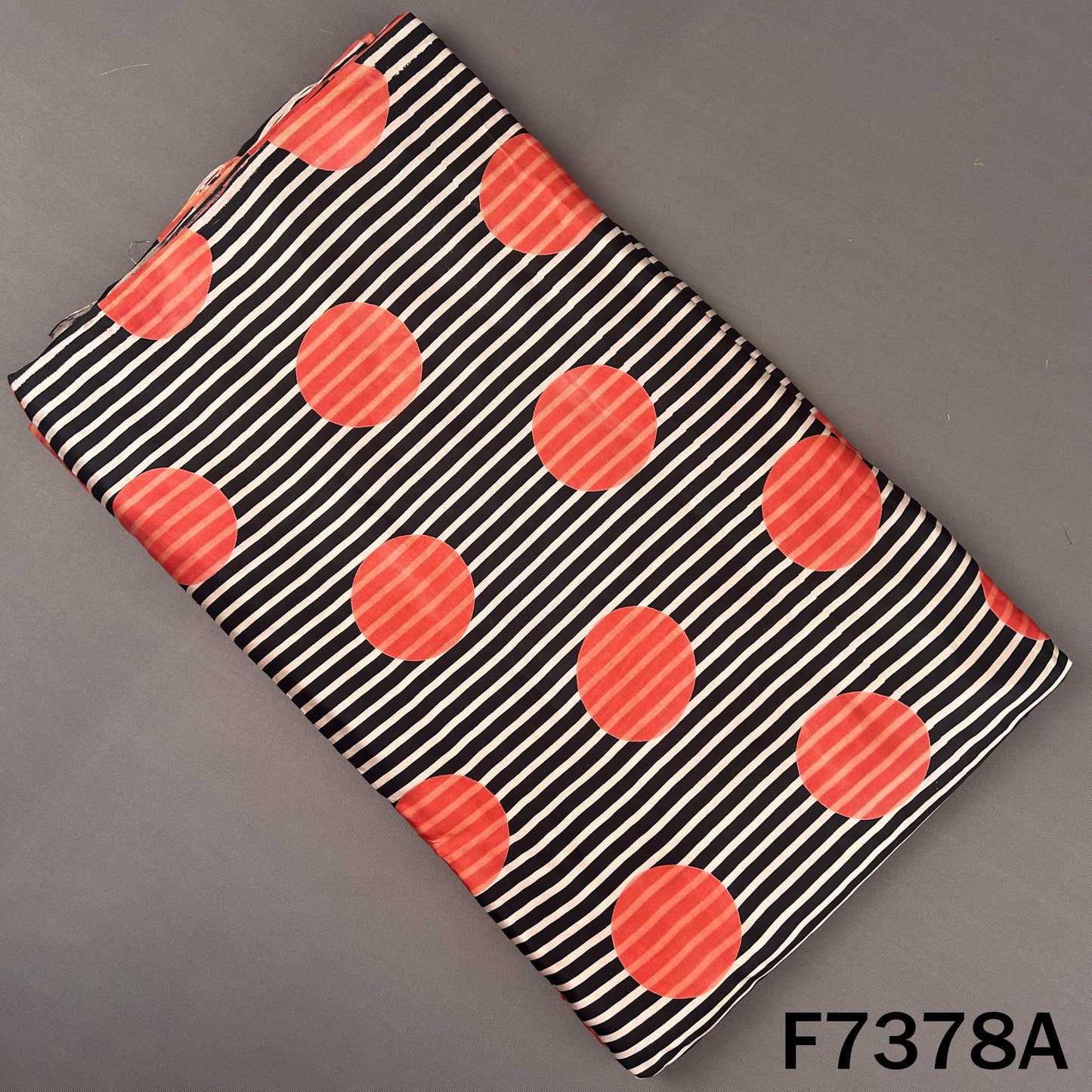 Stripes Modal Satin Fabric - F7378