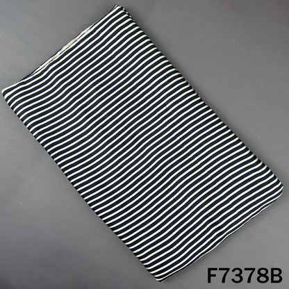 Stripes Modal Satin Fabric - F7378