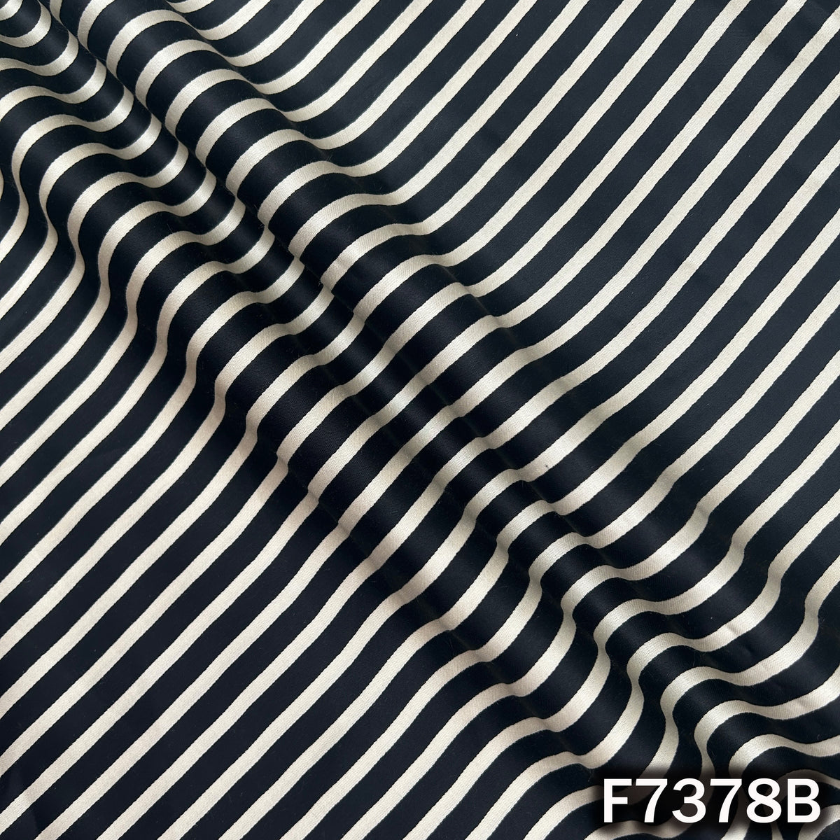 Stripes Modal Satin Fabric - F7378