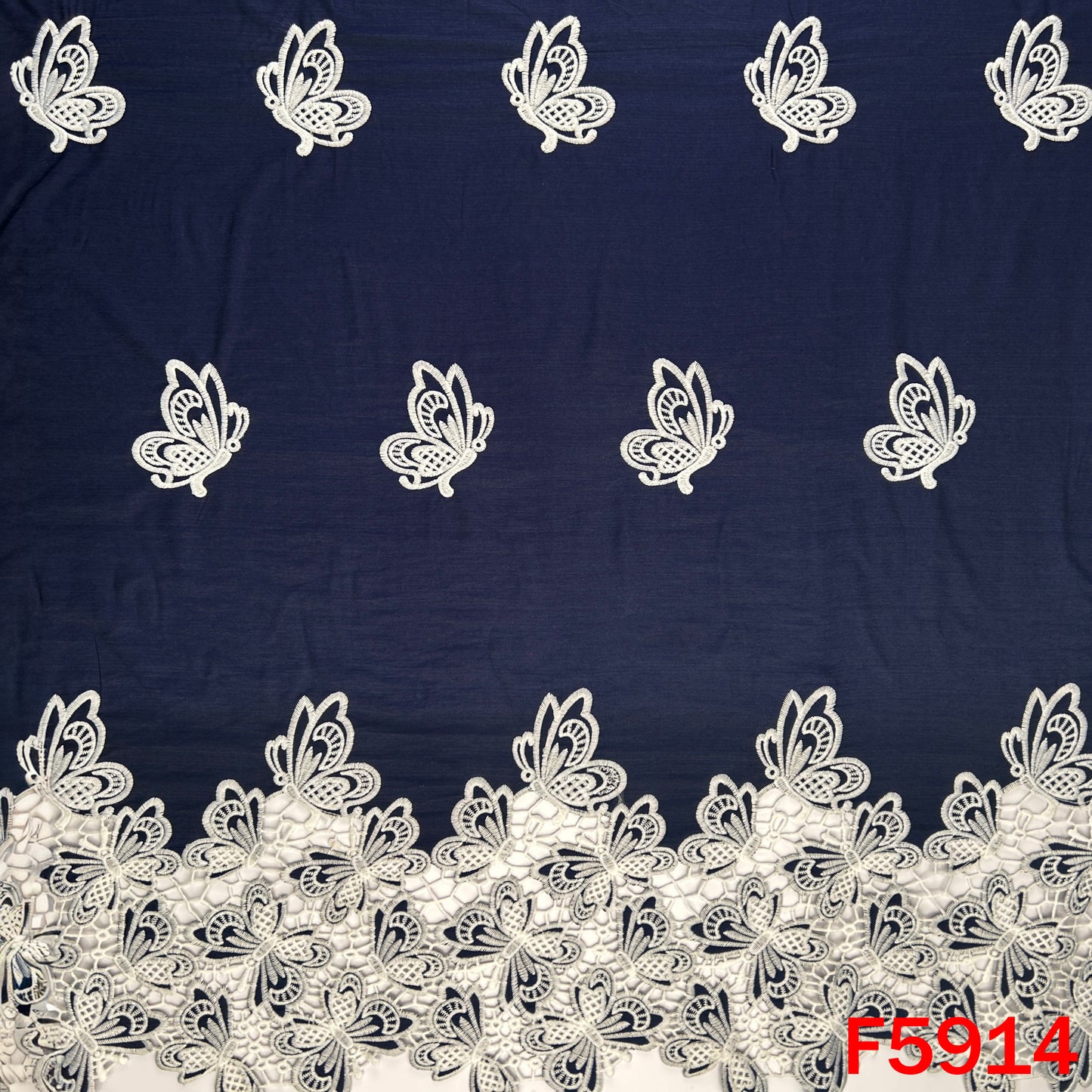 Thread Work Denim Fabric - F5914