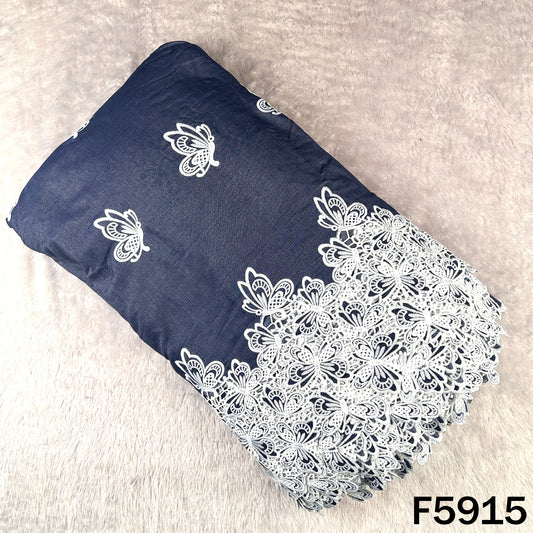 Thread Work Denim Cotton Fabric - F5915