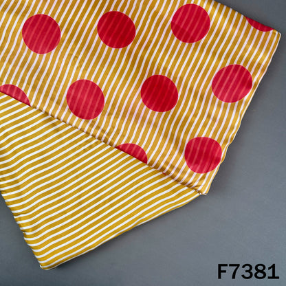 Stripes Modal Satin Fabric - F7381