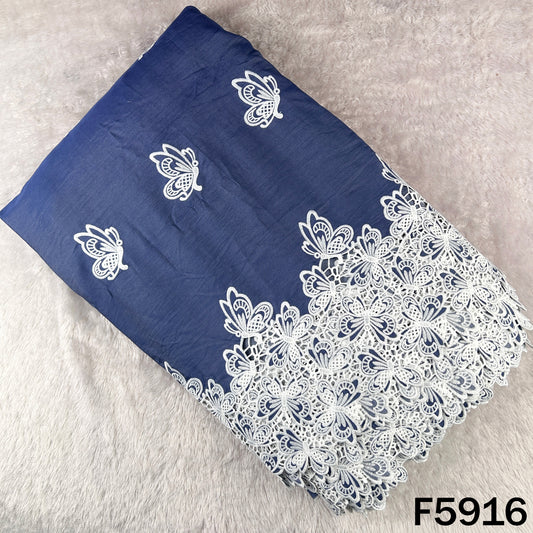 Thread Work Denim Cotton Fabric - F5916