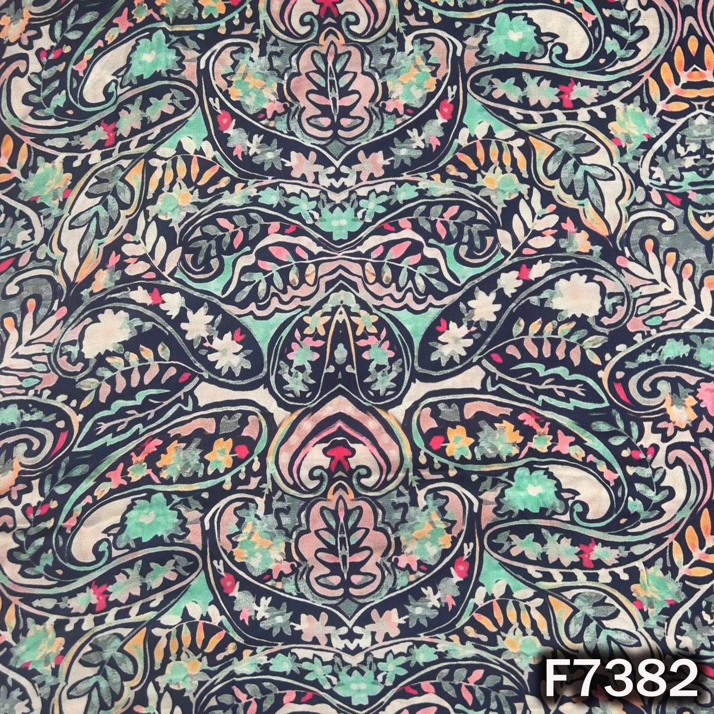 Printed Modal Satin Fabric - F7382