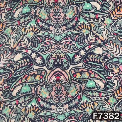 Printed Modal Satin Fabric - F7382
