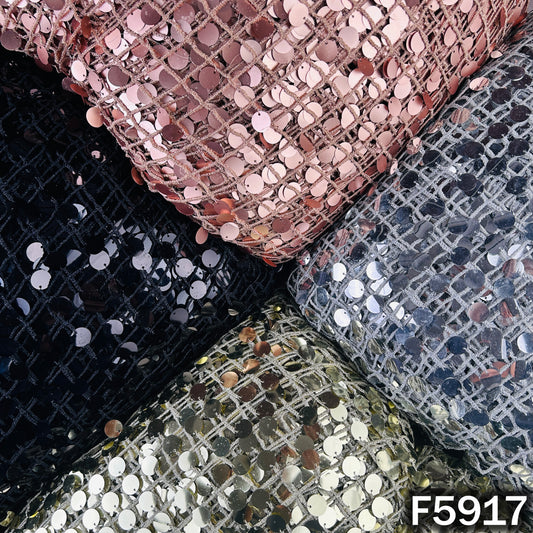 Imported Sequins mesh Fabric - F5917