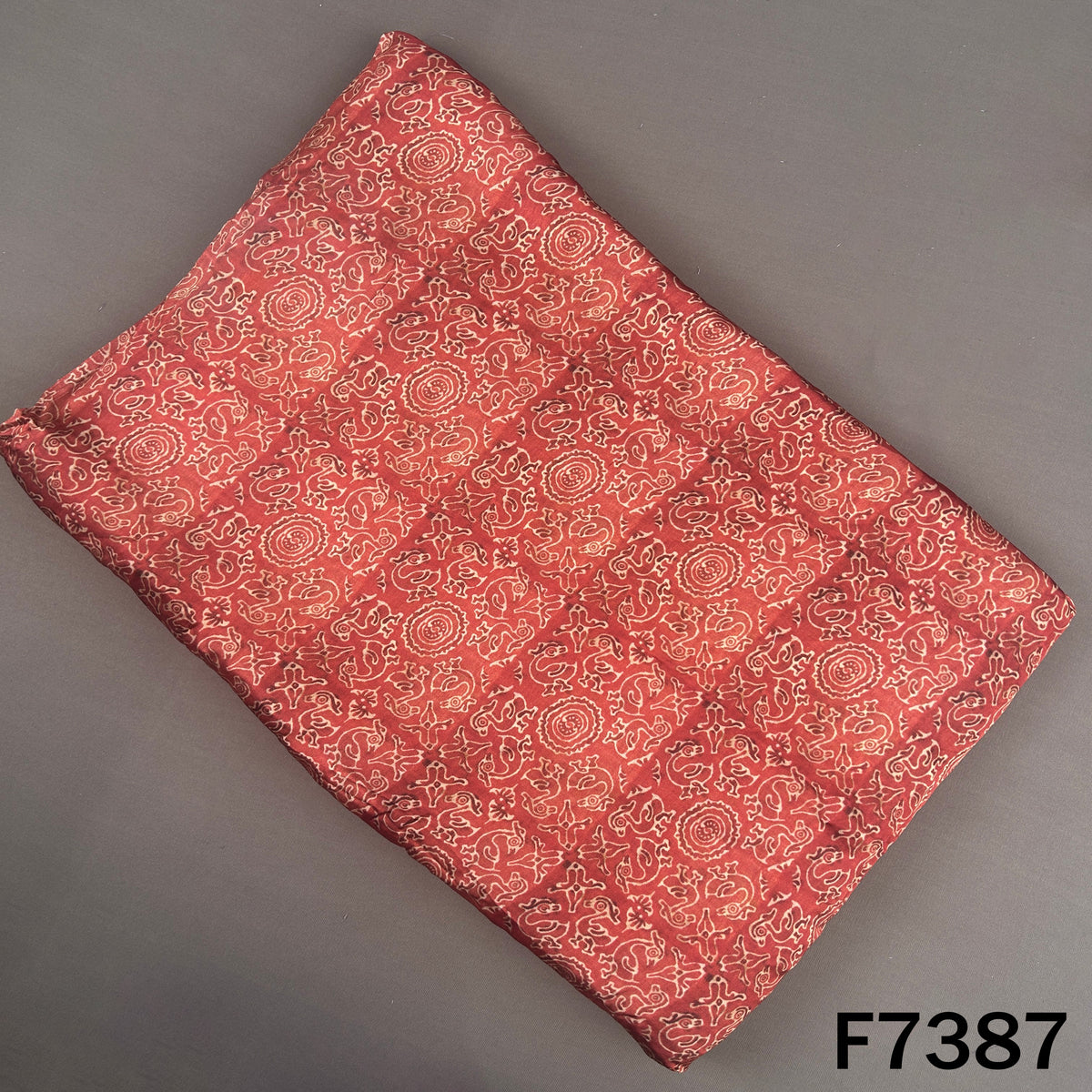 Printed Modal Satin Fabric - F7387