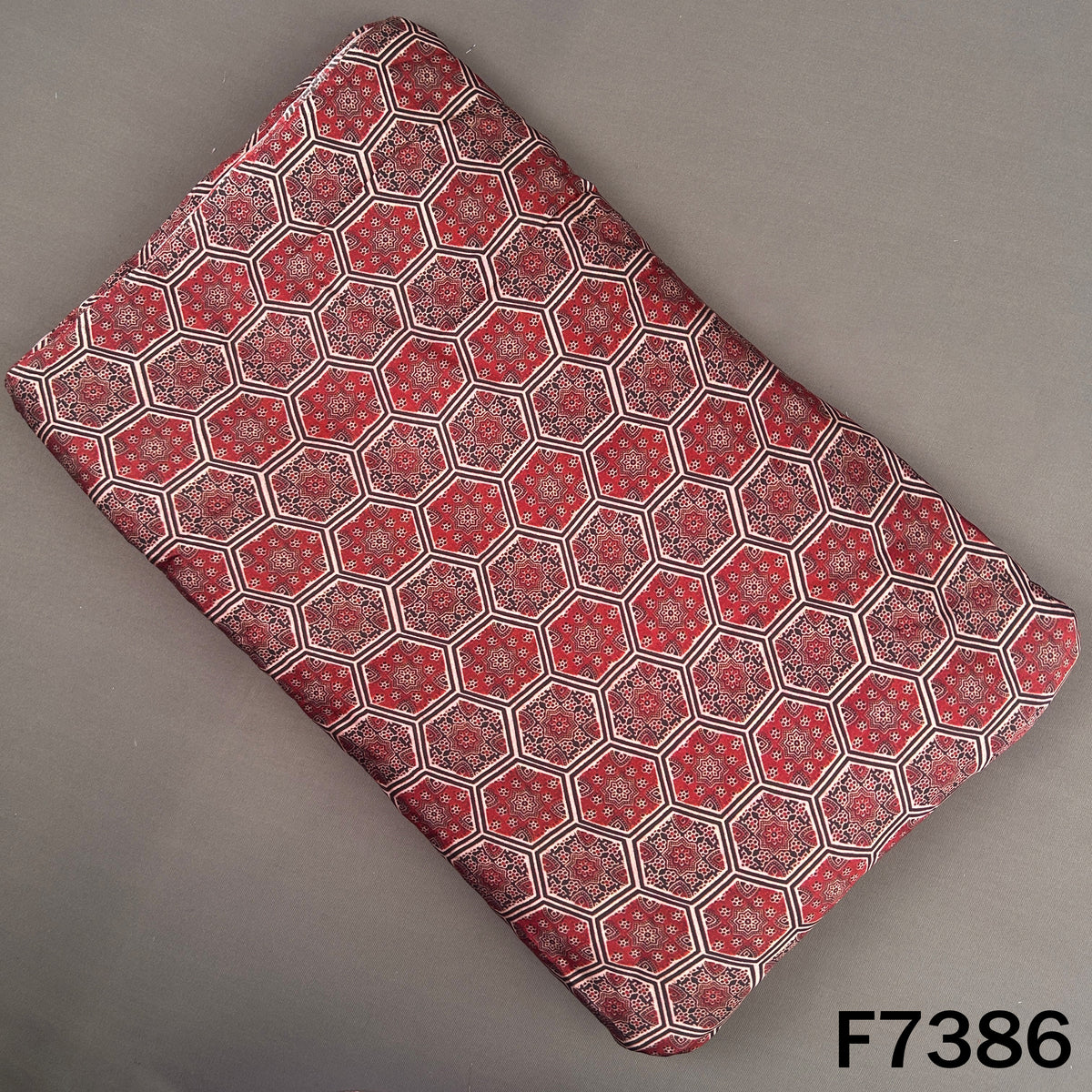 Printed Modal Satin Fabric - F7386