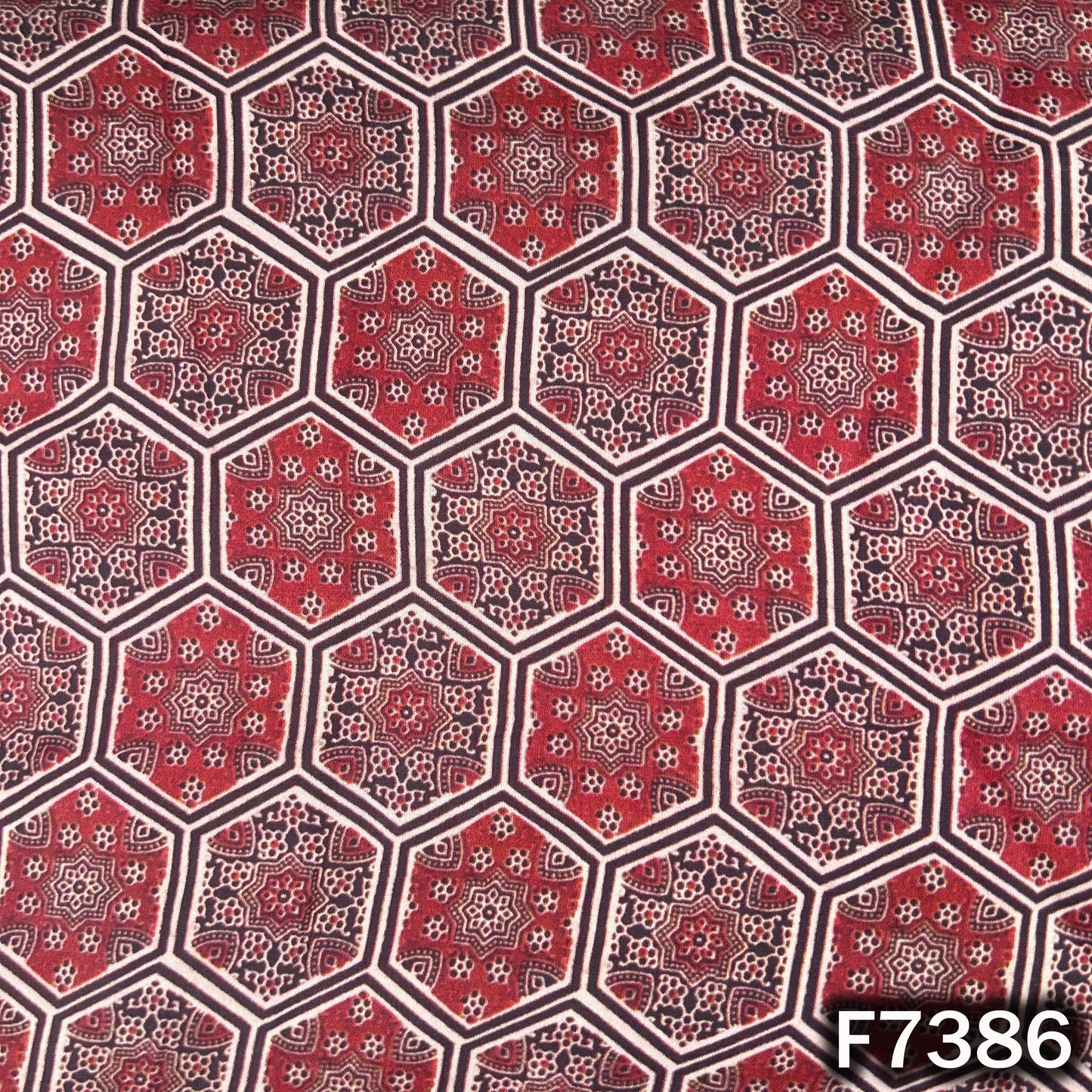 Printed Modal Satin Fabric - F7386