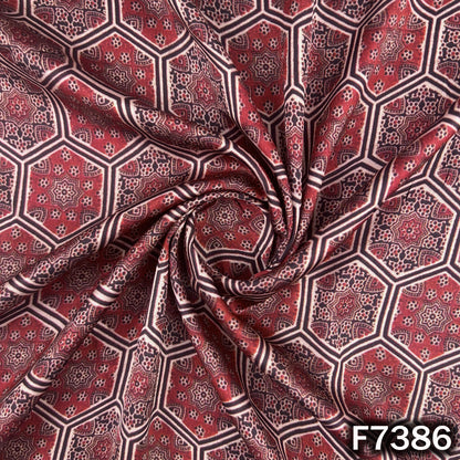 Printed Modal Satin Fabric - F7386