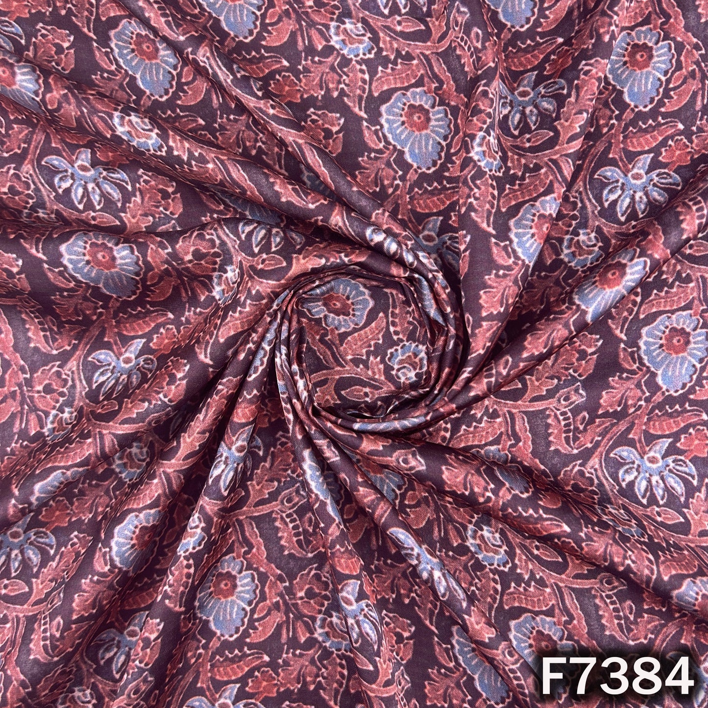 Printed Modal Satin Fabric - F7384