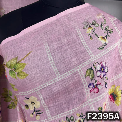 Printed Linen Cotton Dupatta - D2395