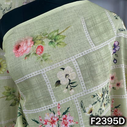 Printed Linen Cotton Dupatta - D2395