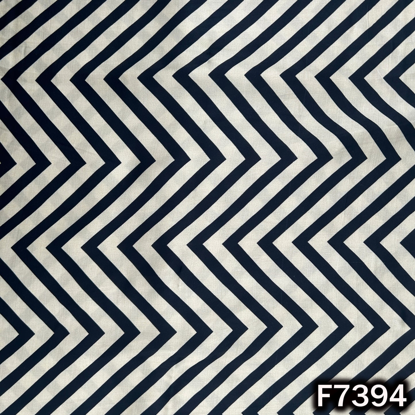Zig Zag Modal Satin Fabric - F7394