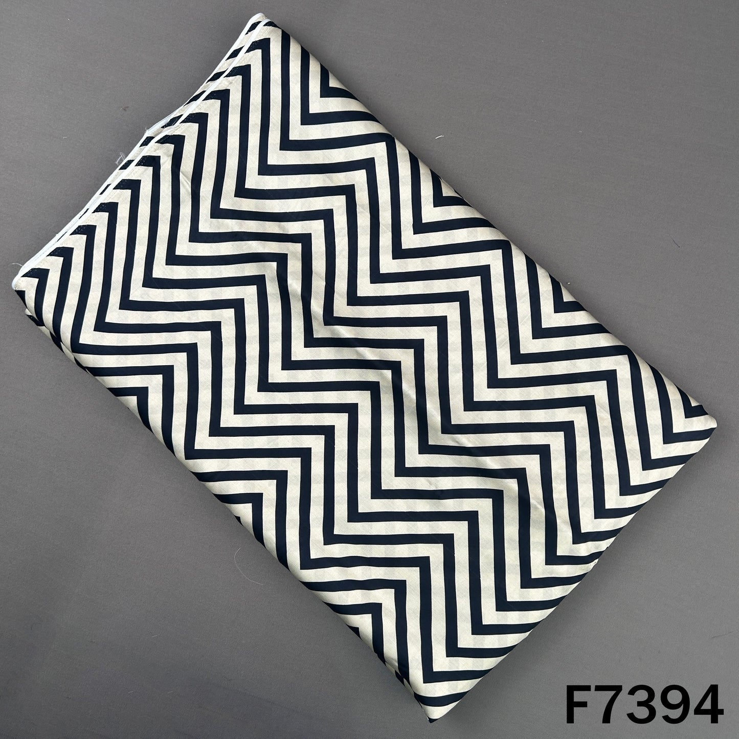 Zig Zag Modal Satin Fabric - F7394