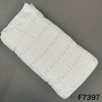 Dyeable Thread Sequins Embroidered Georgette Fabric - F7397