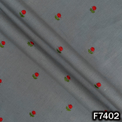 Thread Work Handloom Cotton Fabric - F7402