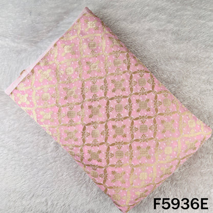 Zari Work Bandhani Print Georgette Fabric - F5936