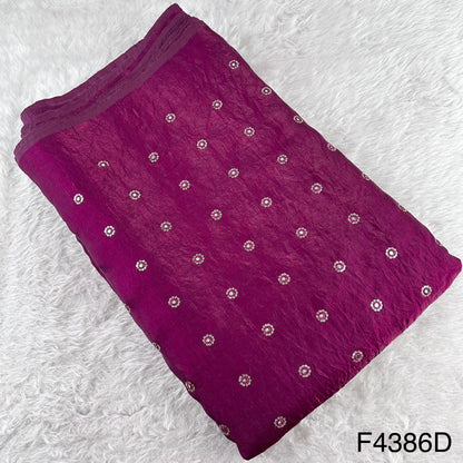 Thread Sequins Mirror Work Jimmy Choo Fabric-F4386