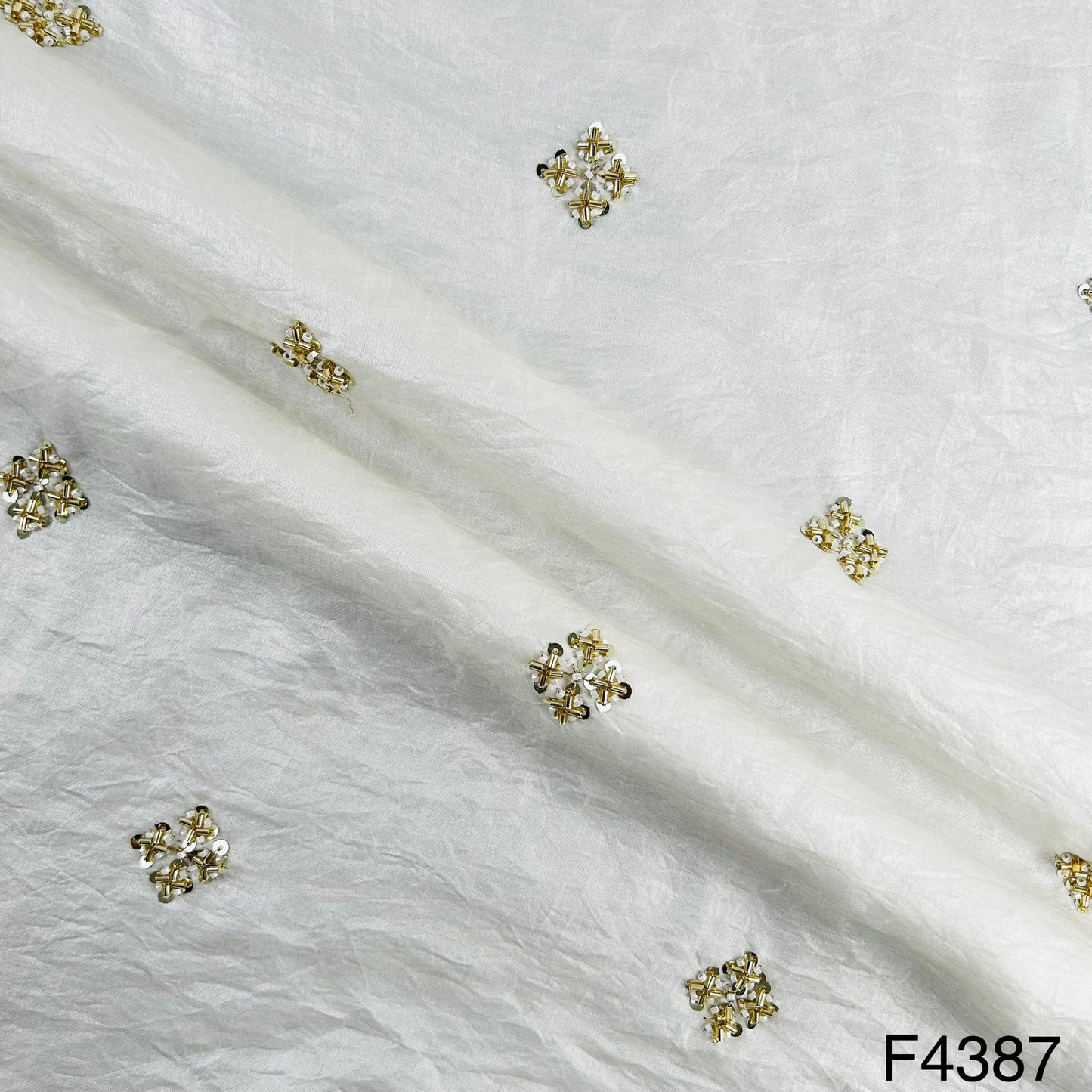 Cut Dana Zari Sequins Work Jimmy Choo Fabric-F4387