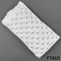 Dyeable Zari Sequins Work Georgette Fabric - F7410