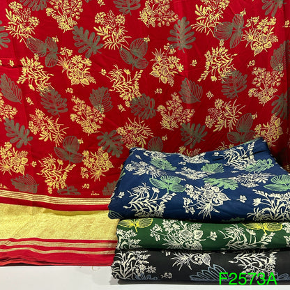 Printed Satin Silk Fabric-F2573