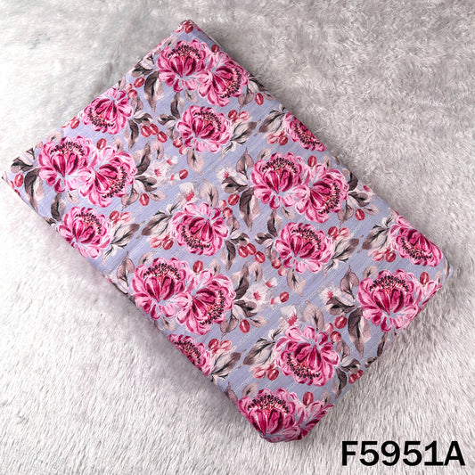 Digital Print Self Jacquard Cotton Fabric - F5951