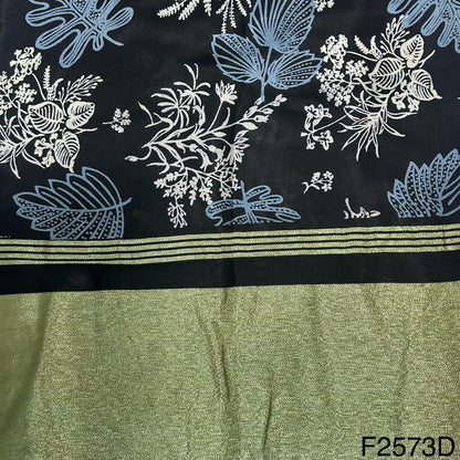 Printed Satin Silk Fabric-F2573