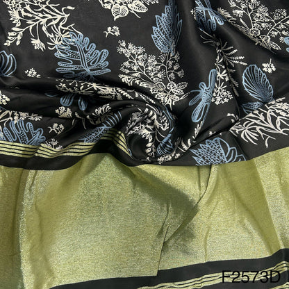 Printed Satin Silk Fabric-F2573