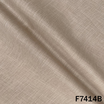 Thread Zari Buti Linen Fabric - F7414