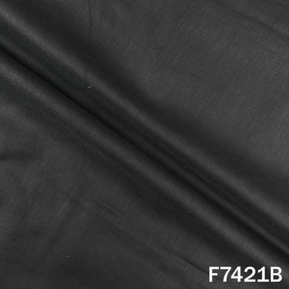 Thread Sequins Buti Work Linen Fabric - F7421