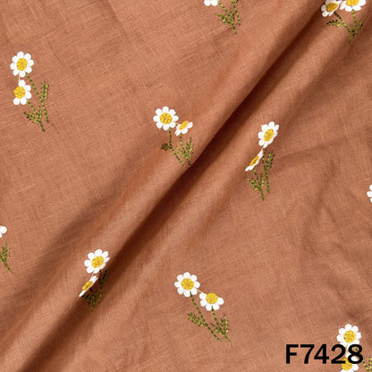 Thread Work Linen Fabric - F7428