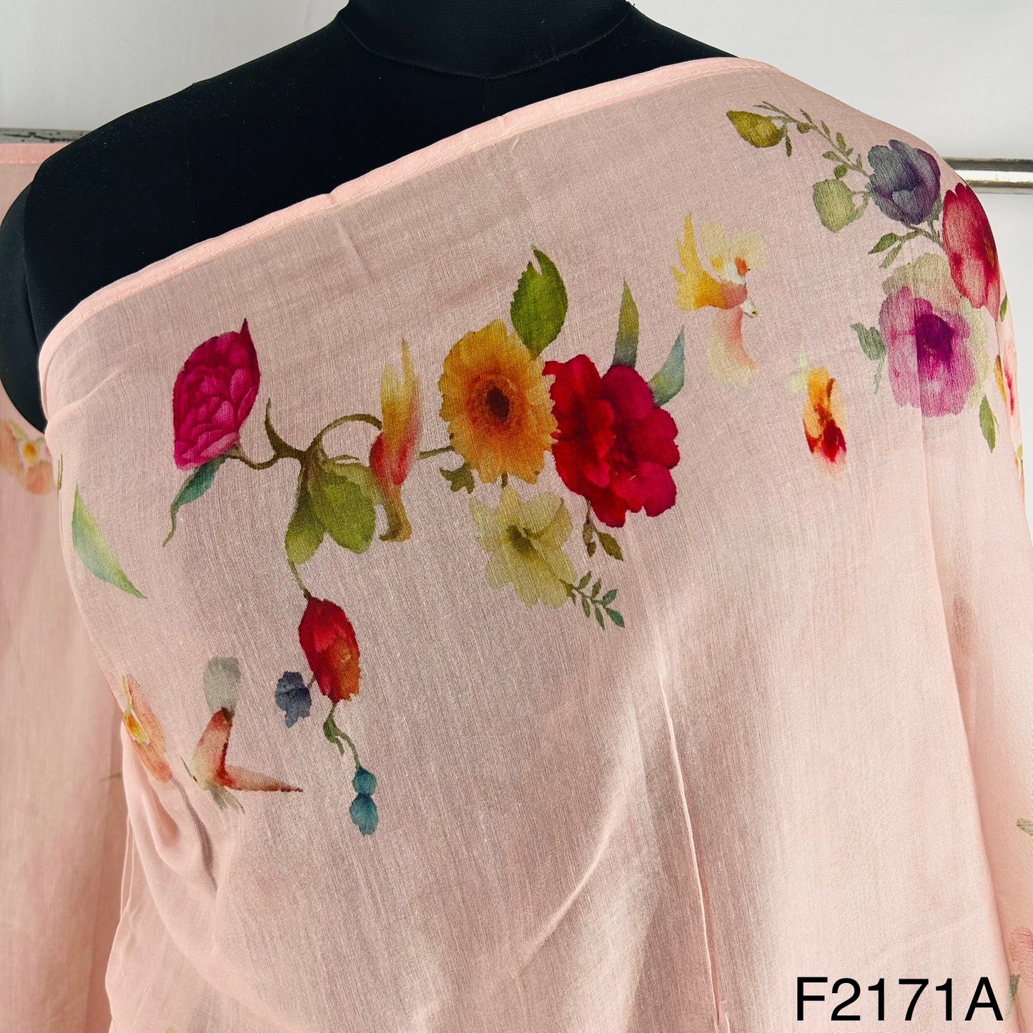 Printed Mul Chanderi Dupatta-D2171