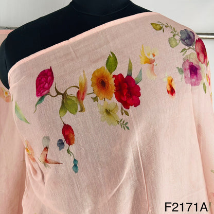 Printed Mul Chanderi Dupatta-D2171