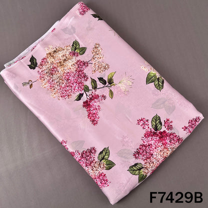 Digital Print Crepe Satin Fabric - F7429