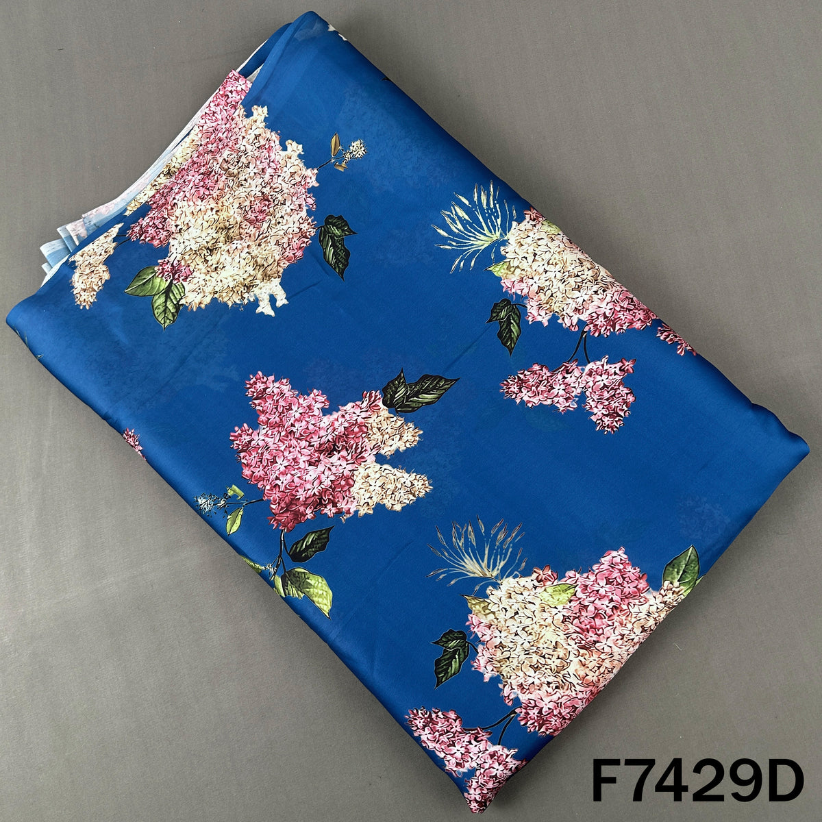 Digital Print Crepe Satin Fabric - F7429