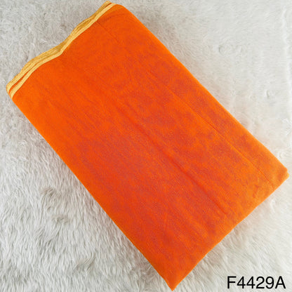 Zari Border Work Linen Kota Fabric-F4429