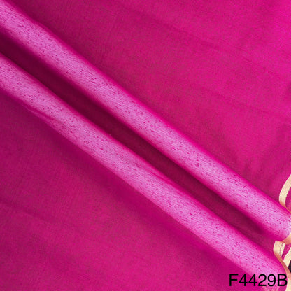 Zari Border Work Linen Kota Fabric-F4429