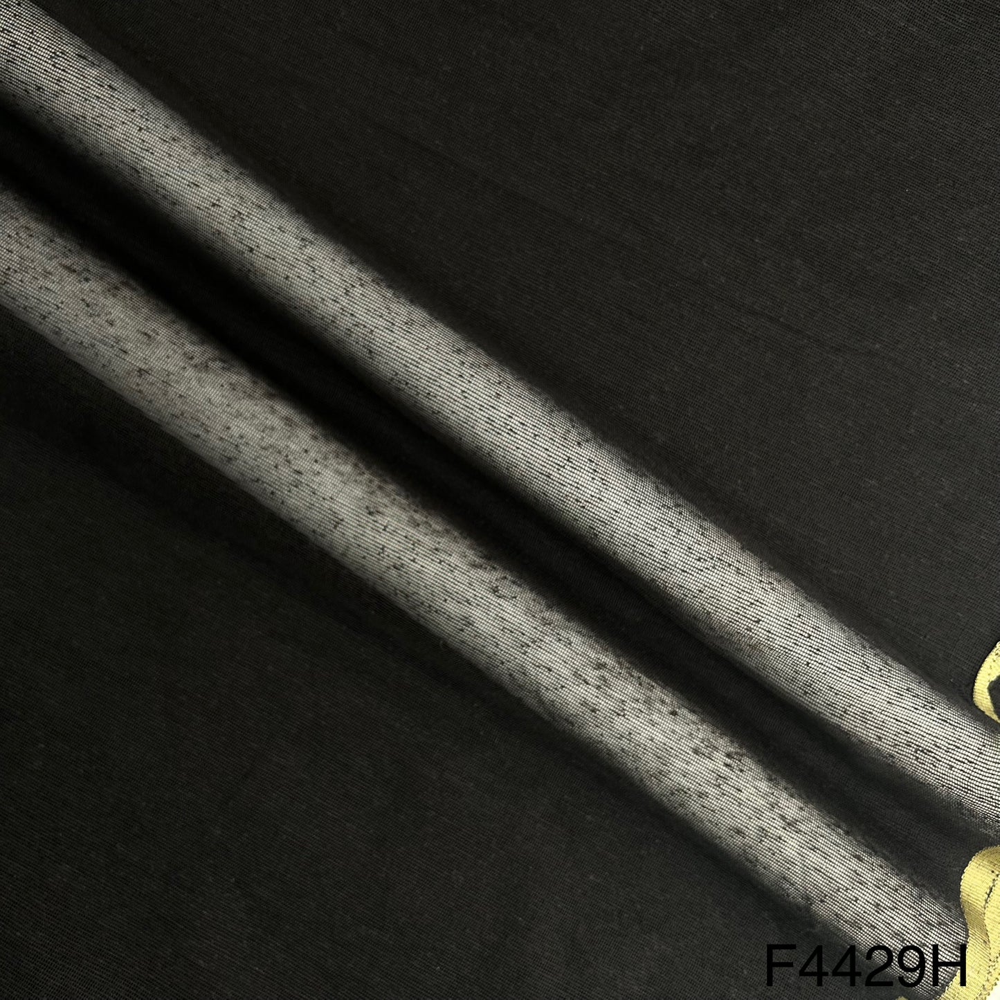 Zari Border Work Linen Kota Fabric-F4429