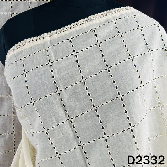 Dyeable Hakoba Kora Cotton Dupatta - D2332