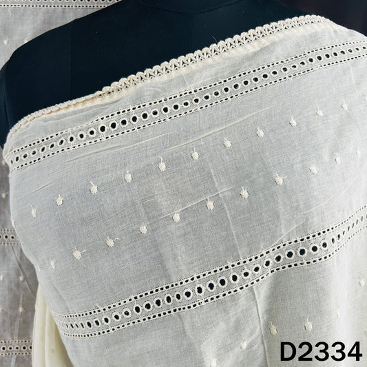 Dyeable Hakoba Kora Cotton Dupatta - D2334