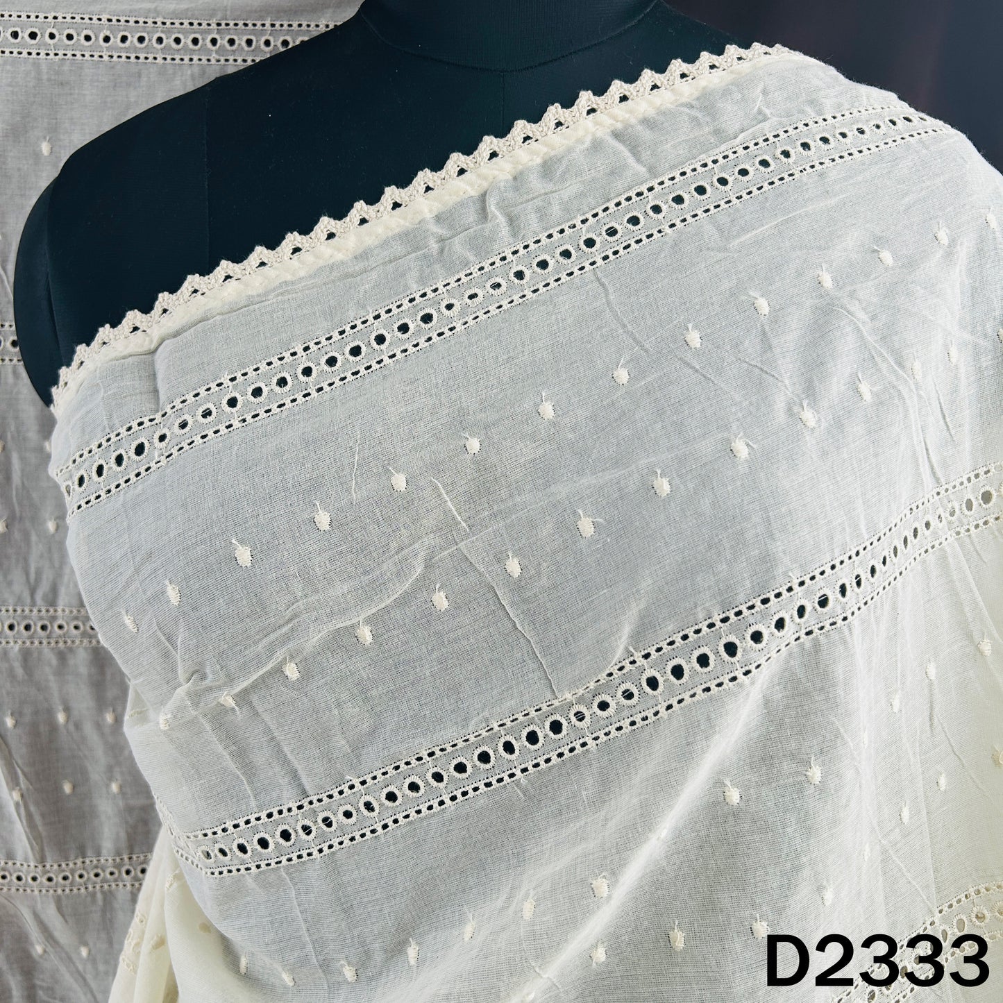 Dyeable Hakoba Kora Cotton Dupatta - D2333