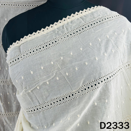 Dyeable Hakoba Kora Cotton Dupatta - D2333