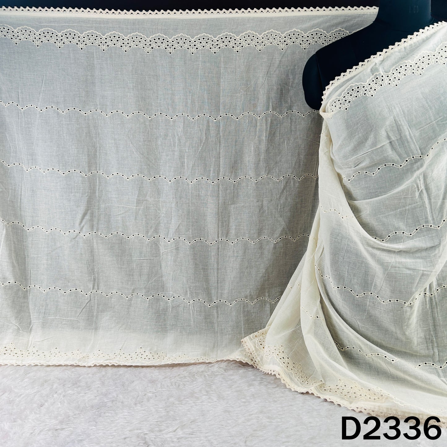 Dyeable Hakoba Kora Cotton Dupatta - D2336