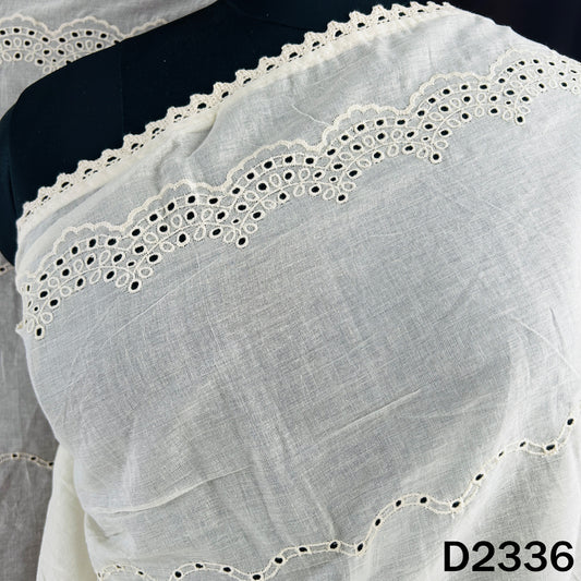 Dyeable Hakoba Kora Cotton Dupatta - D2336