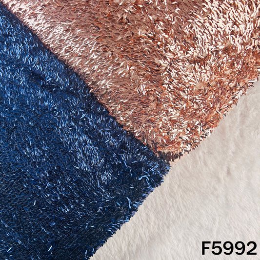 Sequins Embroidered Lycra Net Fabric - F5992