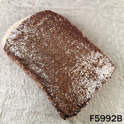 Sequins Embroidered Lycra Net Fabric - F5992