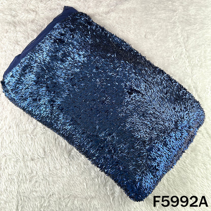 Sequins Embroidered Lycra Net Fabric - F5992