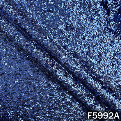 Sequins Embroidered Lycra Net Fabric - F5992